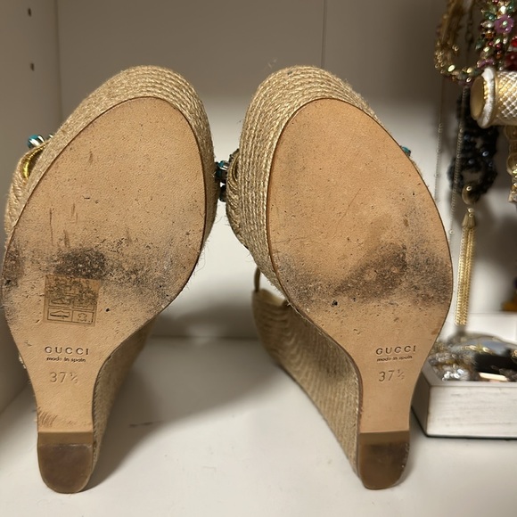 Gucci wedges. Size 37 1/2. Only worn once. - Picture 7 of 10